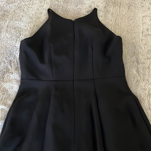 Long Black mermaid dress embroidered 2 fit & flare formal fancy sleeveless 2P - Picture 7 of 12